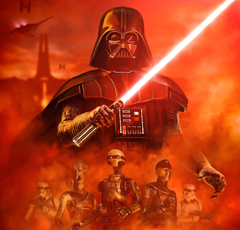 The key art for Vader Immortal.